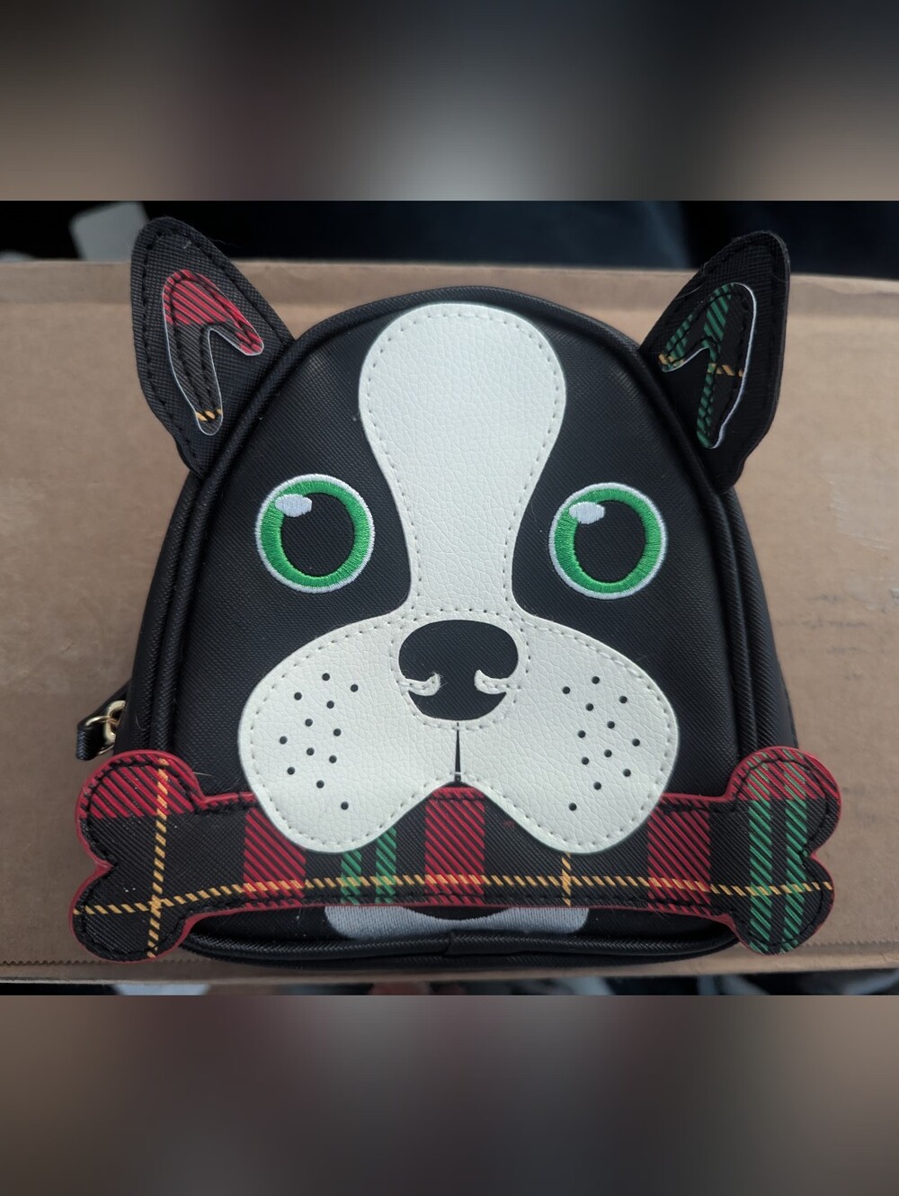 Bath and Body Works Boston Terrier Christmas Cosmetics Bag